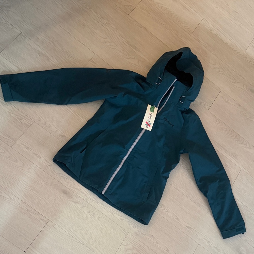 Marmot Women's Teal Shell Windbreaker, Layerable